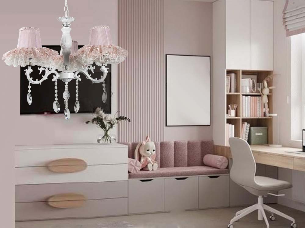 Çocuk Odası Avize 3 lü Odası Dantelli