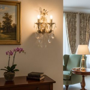 Aplik Döküm 2 Li Antik Melekli Eskitme Bronz