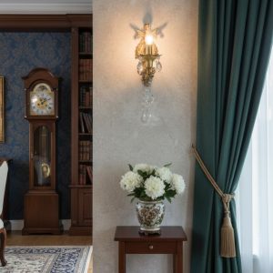 Aplik Döküm 1 Li Antik Eskitme Bronz