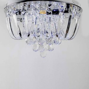 KRİSTAL TAVANLIK AVİZE LED KUMANDALI 50 CM